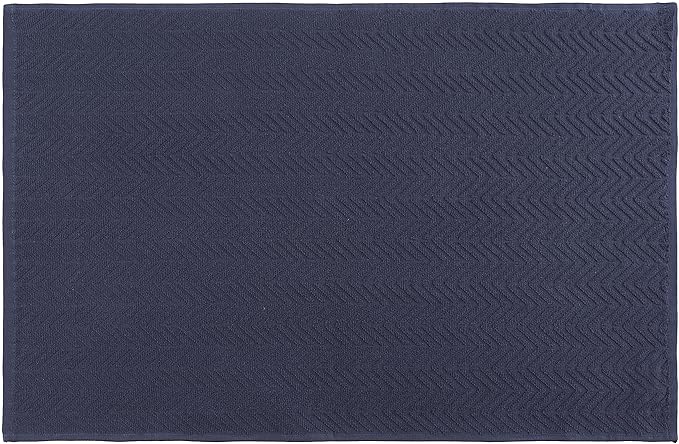 Nautica 100% Cotton Kitchen Towels | Super Absorbent Reusable Cleaning Cloths, Tea Towels, Hand Towels for Drying Dishes | Set of 3 | 18" X 28" | Navy/White Plaid