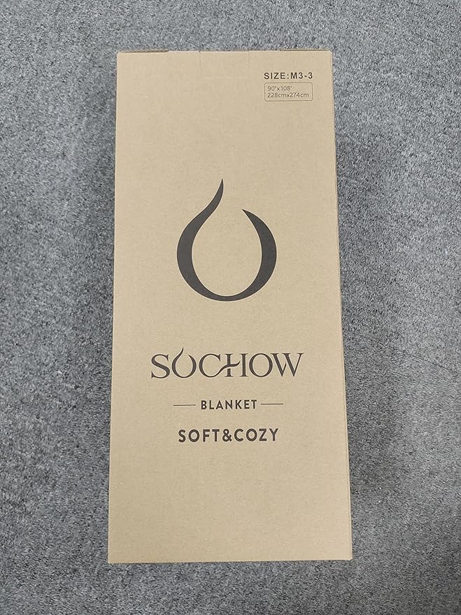 SOCHOW Sherpa Fleece Throw Blanket, Double-Sided Super Soft Luxurious Plush Blanket King Size, Purple 90inch X108''