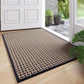 Door Mat 31x47, Dirt Resistant and Absorbent, Non-Slip Rubber Backing Floor Mats, Easy Clean Low-Profile Doormat for Entryway, Front Door, and Inside Entrance, Black