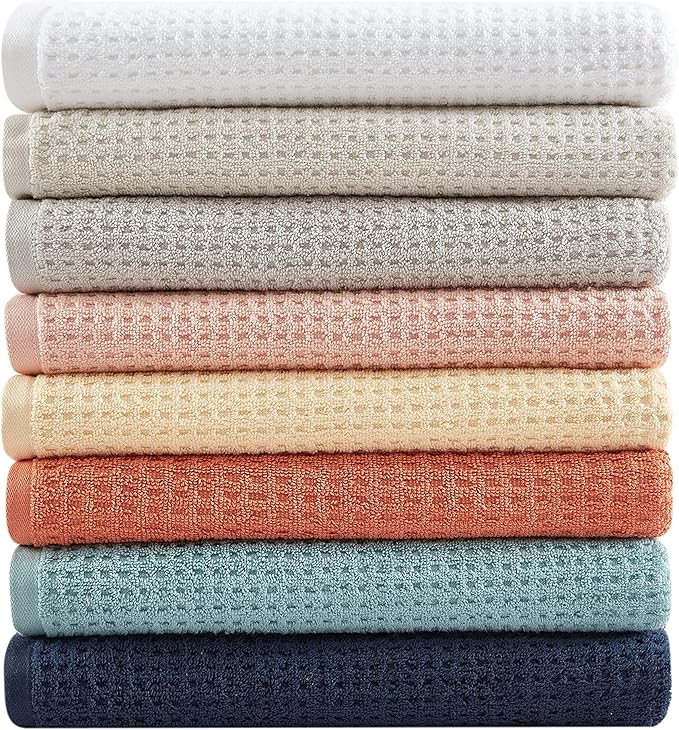 Tommy Bahama - Bath Towels, Soft & Highly Absorbent Bathroom Essentials, Oeko-Tex Certified (Northern Pacific Orange, 6-Piece)