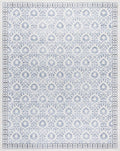 Gertmenian Indoor Boho Area Rug | Home Decor for Entryway, Bedroom, Living Room, Office, Kitchen | Non Slip, Soft, Printed Accent Rugs | Esme, Blue, 8x10 Large, 24562