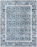 Gertmenian Indoor Boho Area Rug | Home Decor for Entryway, Bedroom, Living Room, Office, Kitchen | Non Slip, Soft, Printed Accent Rugs | Vela, Navy, 9x13 Extra Large, 24613