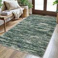 3x5 Modern Abstract Area Rug for Entryway, Dark Green Super Soft Washable Rug with Non-Slip, Low-Pile Door Mat Indoor for Living Room Bedroom, Carpet with Non-Shedding