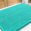 OLANLY Dog Door Mat for Muddy Paws 30x20, Absorbs Moisture and Dirt, Absorbent Non-Slip Washable Doormat, Quick Dry Chenille Mud Mat for Dogs, Entry Indoor Entryway Carpet for Inside Floor, Teal