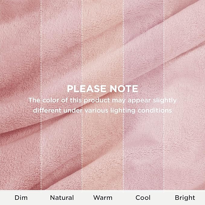 Bedsure GentleSoft Fleece Blanket Twin Size Pink - 300GSM Lightweight Plush Fuzzy Cozy Soft Blanket for Bed, Sofa, Couch, Travel, Camping, 60x80 inches