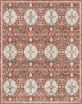 Gertmenian Indoor Bohemian Area Rug - 9x13 Extra Large, Non-Shedding, Ideal for High Traffic in Living Room, Bedroom, Entryway - Moroccan, Red, 26842