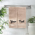 Personalized Towels - Customized Turkish Cotton Towel Set, Monogrammed Towels with Initials, Name & Embroidery, Idea for Weddings, Bridal Showers, Anniversaries, Housewarming, New Home