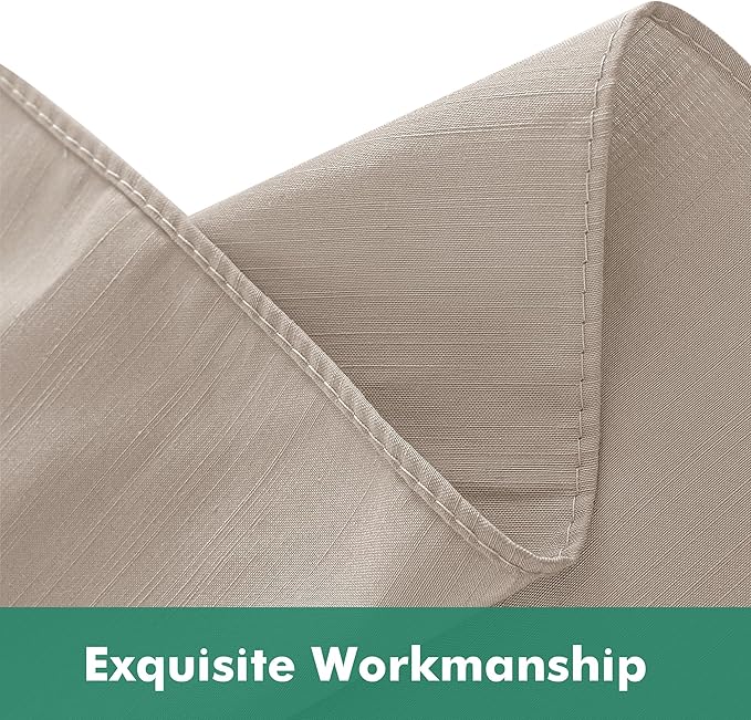 Biscaynebay Wrap Around Bed Skirts with Split Corners for Full Beds 16" Drop, Light Camel Elastic Dust Ruffles Adjustable Easy Fit Wrinkle & Fade Resistant Silky Luxurious Fabric Machine Washable