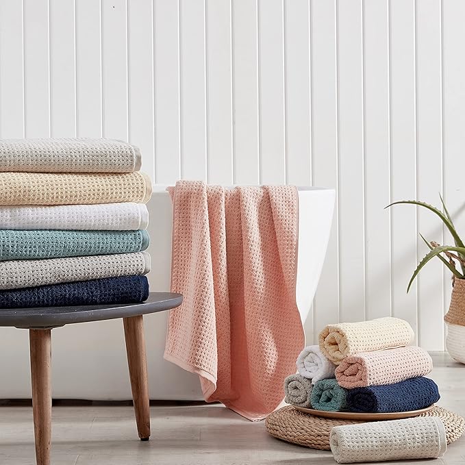 Tommy Bahama - Bath Towels, Highly Absorbent & Soft Bathroom Essentials, Low Linting & Fade Resistant, Oeko-Tex Certified (Northern Pacific Sun Yellow, 6-Piece)