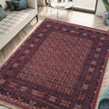 Keen Home Design 6x9 Rug - Machine Washable Area Rug with Non-Slip Backing, Ideal for Living Room, Dining Room, Bedroom - Vintage, Easy Clean, Durable, Low Pile Rug - (6' x 9')