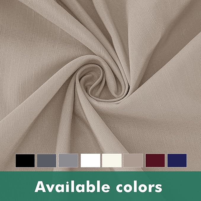 Biscaynebay Wrap Around Bed Skirts with Split Corners for King Beds 15" Drop, Light Camel Adjustable Elastic Dust Ruffles Easy Fit Wrinkle Resistant Silky Luxurious Fabric Machine Washable
