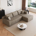96" Sectional Couches for Living Room Modern Modular Sofa with L-Shape Couchs Upholstered Boneless Couch Deep Seat Sectional Couch with Chaise (Camel, 96" Right Facing Chaise+2Seaters)