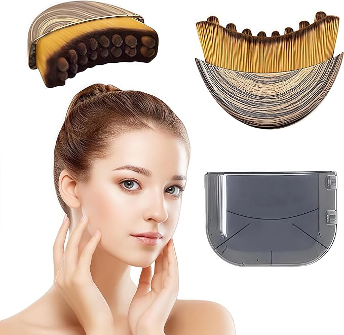 Lymphatic Contour Face Brush Face Lifting Brush Gua Sha Brush for Face Dry Lymphatic Massage Brush Face Depuffer Facial Tool (1PC)