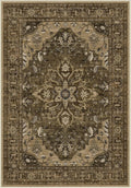Area Rugs 2'x6' Washable Non-Slip, Floral Vintage Distress Print Pattern Medallion Carpet for Living Room Bedroom Dining Room, Brown Dark Brown