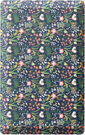 Ophanie Kitchen Mats for Floor, 3/4 inch Thick, 17x28 Anti Fatigue Cushioned Mat, Kitchen Rugs, Waterproof, Comfort Ergonomic Standing Mat for Office, Home, Sink, Blue Flower Non-Slip Ridged Bottom