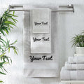 Personalized Towels - Customized Turkish Cotton Towel Set, Monogrammed Towels with Initials, Name & Embroidery, Idea for Weddings, Bridal Showers, Anniversaries, Housewarming, New Home
