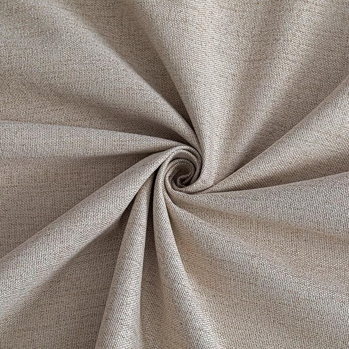 100% Blackout Curtains 90 Inch Length 2 Panels Set, Black Out Curtains for Living Room, Beige Thermal Insulated Grommet Drapes Bedroom Luxury Decor Privacy(52W × 90L inch, Beige)