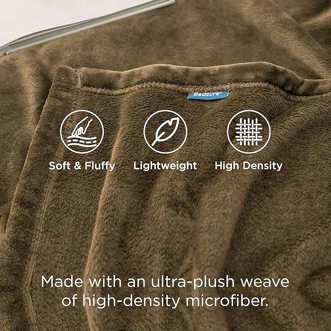 Bedsure GentleSoft Fleece Blankets King Size Camel - Bed Blanket Soft Lightweight Plush Cozy Fuzzy Luxury Microfiber, 108x90 inches