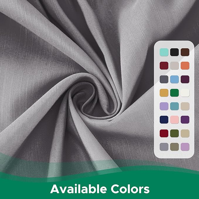 Biscaynebay Wrap Around Bed Skirts for Queen Size Beds Extra Long Drop of 21", Silver Grey Adjustable Elastic Dust Ruffles Easy Fit Wrinkle Resistant Silky Luxurious Fabric Machine Washable