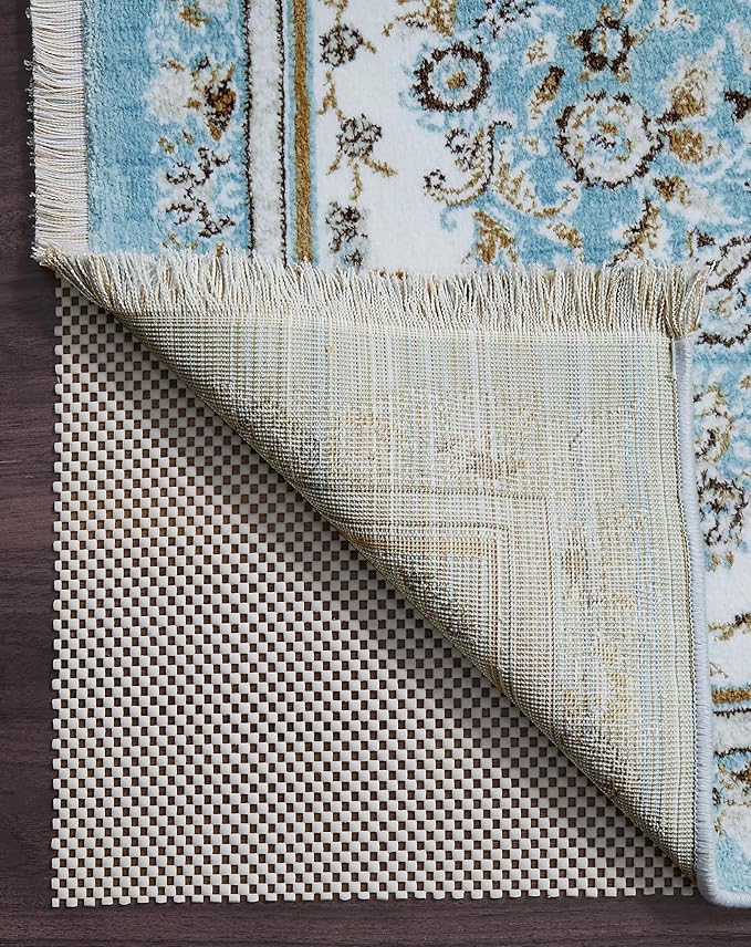 Veken 8x12 Ft Rug Pad Gripper for Hardwood Floors, Non Slip Rug Pads for Area Rugs, Thick Rug Grippers for Tile Floors, Under Carpet Anti Skid Mat, Keep Your Rugs Safe and in Place