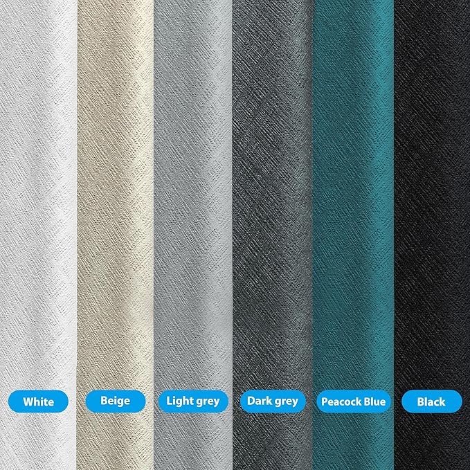 Room Divider Curtains Total Blackout Privacy Curtain Panel Room Thermal Insulated Noise Reduction Curtains for Bedroom Window Living Room Ceiling Track Curtain W 12.5 ft × H 9 ft Dark-Grey