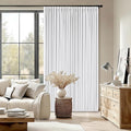 White 80 Inch Pinch Pleated Black Out Curtains 2 Panel Set for Living Room Pinch Pleat Linen Drapes with Liner 80 Inches Long 100% Blackout Light Blocking Energy Saving Curtain for Dining Bedroom