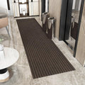 Ottomanson 2'7" x 16' Hallway Runner with Scraper Pile - Extra Durable Non-Slip Rug Mat for Indoor & Outdoor Use - Ideal for Kitchen, Entryway & Garage - High-Traffic Carpet, Brown
