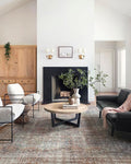 Loloi Chris Loves Julia Jules Collection JUL-05 Lagoon/Brick 5'-0'' x 7'-6'', .13" Pile Height, Area Rug