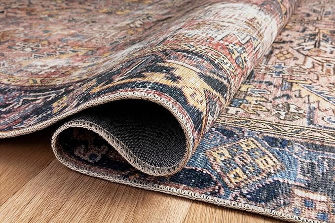 Loloi Chris Loves Julia Jules Collection JUL-02 Terracotta/Multi 2'-6'' x 9'-6'', .13" Pile Height, Runner Rug