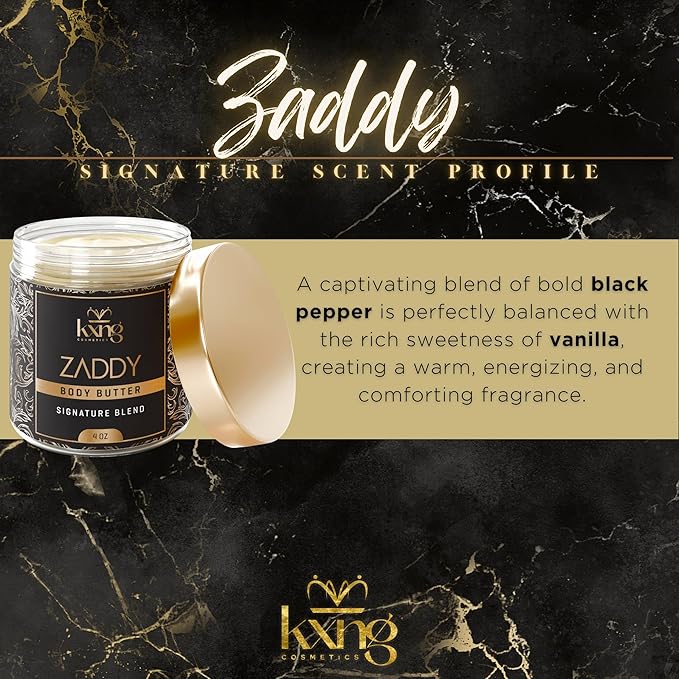 KXNG Shea Butter Body Cream, Luxurious Hydrating Body Butter, Intense Moisturizer for Dry Skin, Perfect for Men & Women, Cruelty-Free