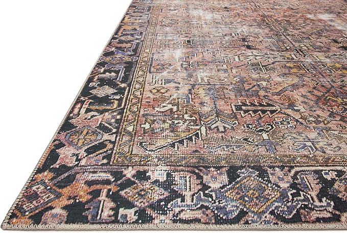 Loloi Chris Loves Julia Jules Collection JUL-02 Terracotta/Multi 2'-6'' x 9'-6'', .13" Pile Height, Runner Rug
