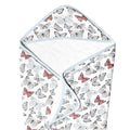 Copper Pearl Premium Knit Hooded Bath Towel with Terry Cloth Interior Dot