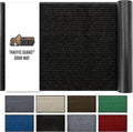 GORILLA GRIP Waterproof Traffic Guard Door Mat, 70x24, Heavy Duty Entryway Mats, Strong Rubber Back Commercial Utility Rugs for Office Hallway, Garage Floor and Home, Low Profile Carpet Runner, Black