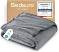 Bedsure GentleSoft Fleece Throw XL Blanket for Couch - 300GSM Soft Lightweight Plush Cozy Blankets for Travel, Grey, 50x70 inches