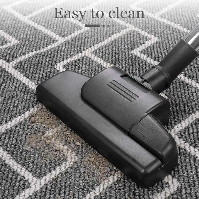 hicorfe Indoor Doormat,Front Back Door Mat Rubber Backing Non Slip Door Mats 20"x31.5" Absorbent Resist Dirt Entrance Doormat Inside Floor Mats for Entryway Washable Low-Profile(Silver Grey)