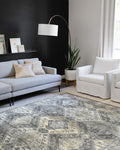 Loloi Skye Collection SKY-09 Graphite/Silver 9'-0" x 12'-0" Area Rug