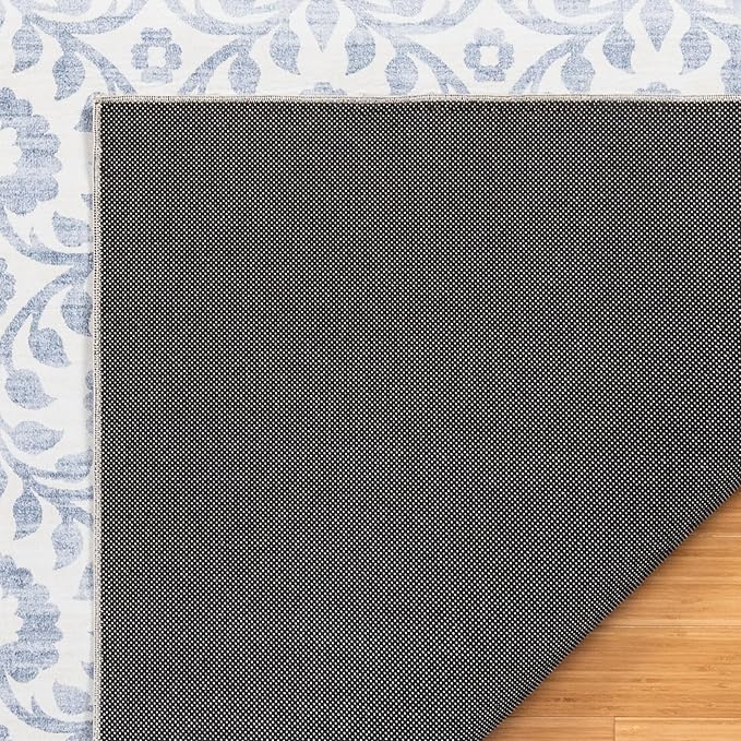 Gertmenian Indoor Boho Accent Rug - 2x4 Extra Small (2-Pack), Non Slip, Super Strong, Ideal for High Traffic Areas in Bedroom, Office, Kitchen - Esme, Blue, 24558