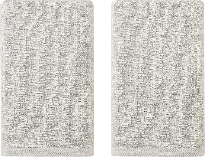 Tommy Bahama- Hand Towel Set, Highly Absorbent Cotton Bathroom Decor, Low Linting & Fade Resistant (Northern Pacific Light Brown, 2 Piece)