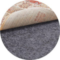 Veken 6 Ft Round Non Slip Cushioned Rug Pad Gripper, Felt and Silicone Backing, 1/4 inch Thick Carpet Liner for Hardwood Floors and Finishes, Under Area Rugs Anti Skid Mat, Keep Rugs Safe and in Place