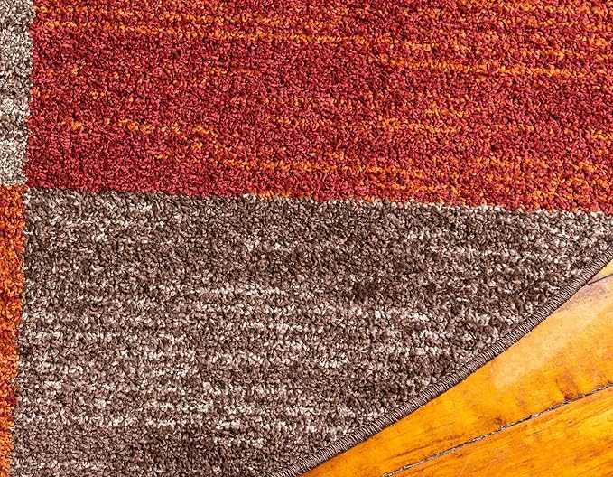 Unique Loom Autumn Collection Area Rug - Providence (8' Round, Multi/ Beige)