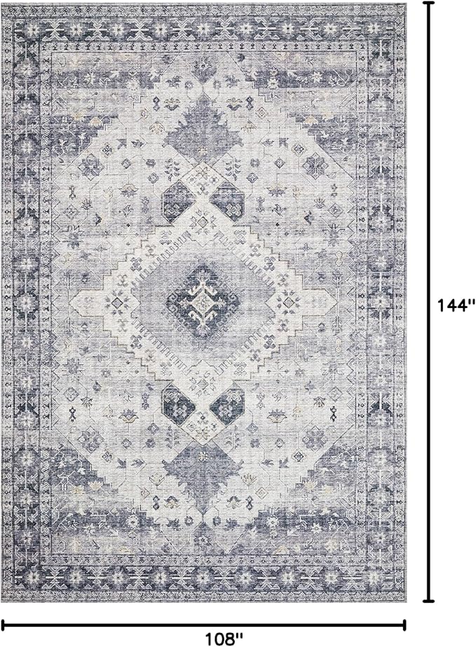 Loloi Skye Collection SKY-02 Silver/Grey 9'-0" x 12'-0" Area Rug