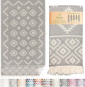 Premium Turkish Beach Towel – 35"x67" Lightweight Quick Dry Towel – 100% Cotton Sand-Free Turkish Towels – Vintage Dark Grey