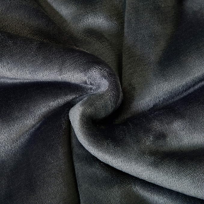 SOCHOW Sherpa Fleece Throw Blanket, Reversible Super Soft Luxurious Plush Blanket Twin Size, Dark Grey