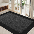 BEQHAUSE Indoor Door Mat 32" x 48", Dirt Trapper Door Mats Non-Slip Entryway Rugs Washable, Resist Dirt Absorbent Welcome Mat, Low Profile Floor Mats for Front Back Door and Entryway, Black