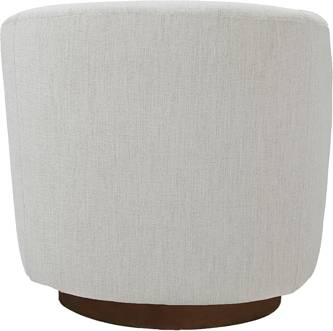 MINCETA Accent Chair,Modern Swivel Chairs for Living Room and Bedroom Reading with Wood Base,Set of 2,Performance Fabric in Ivory