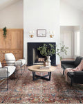 Loloi Chris Loves Julia Jules Collection JUL-01 Merlot/Multi 2'-3'' x 3'-9'', .13" Pile Height, Accent Rug