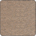 House, Home and More Skid-Resistant Carpet Indoor Area Rug Floor Mat - Black Ripple - 5 Ft X 5 Ft - Non Slip Rubber Backing, Stain Resistant, Dog Friendly, Living Room Bedroom Kitchen Entryway