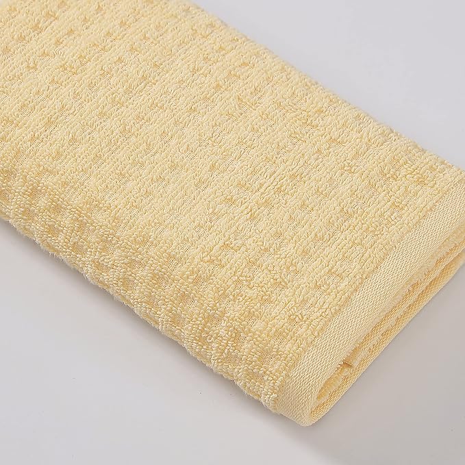 Tommy Bahama - Hand Towels, Soft & Absorbent Cotton Towels, Low Linting & Fade Resistant (Northern Pacific Yellow, 2 Piece)