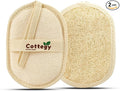 Egyptian Loofah Exfoliating Scrubber - Natural Loofah Exfoliating Body Scrubber - 1 Count (Pack of 2) | Eco-Friendly Bath & Shower Sponge for Face & Body | 100% Natural, Ideal for Men & Women