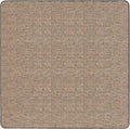 House, Home and More Skid-Resistant Carpet Indoor Area Rug Floor Mat - Black Ripple - 8 Ft X 8 Ft - Non Slip Rubber Backing, Stain Resistant, Dog Friendly, Living Room Bedroom Kitchen Entryway